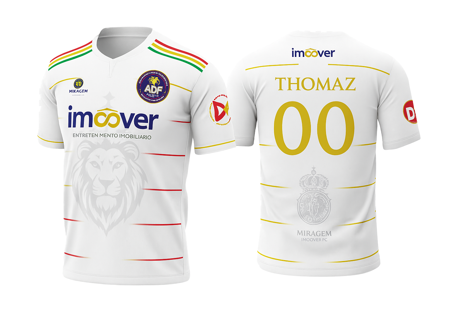 Camisa de Gala com fitilho no ombro Branca personalizada 1 Camisa de Gala com fitilho no ombro Branca personalizada