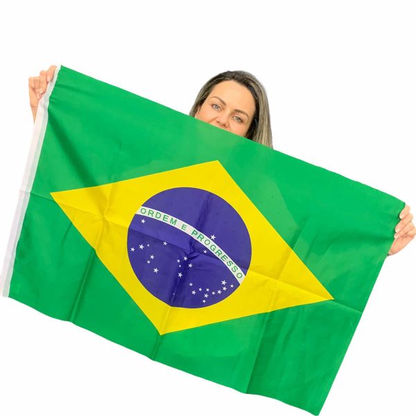 Bandeira do Brasil Tamanho Grande 1m x 1,20m