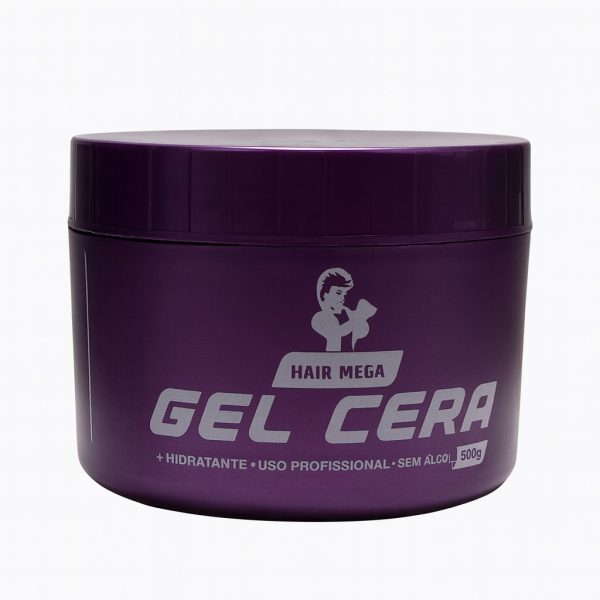 Hair Mega Gel Cera 250g – Fixação e Cuidado Diário