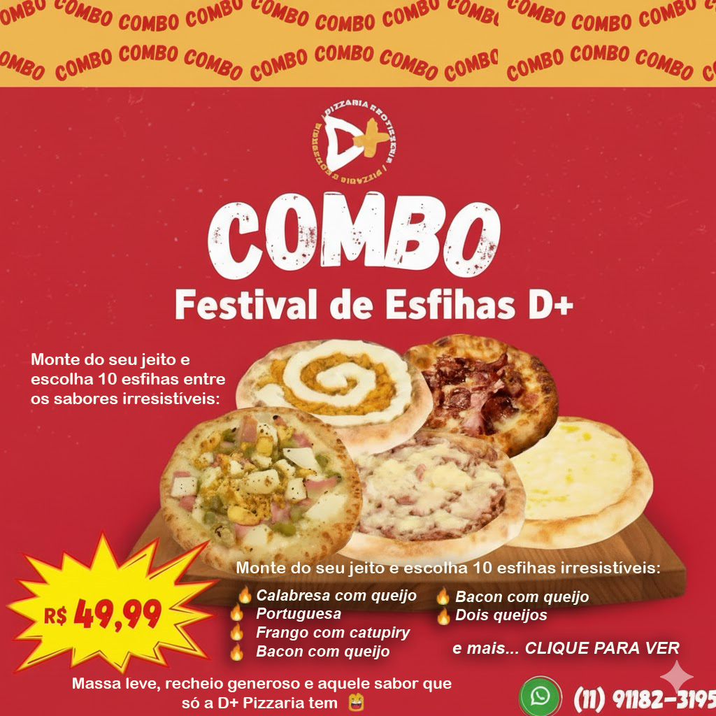 Todas as Categorias 6 Pizzaria D+ Av São Miguel – Pizzaria Ponte Rasa Penha Jardim Popular